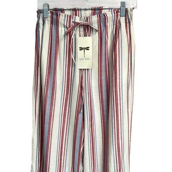 Tyler Boe Red Wide Leg Pants - Picture 3 of 8